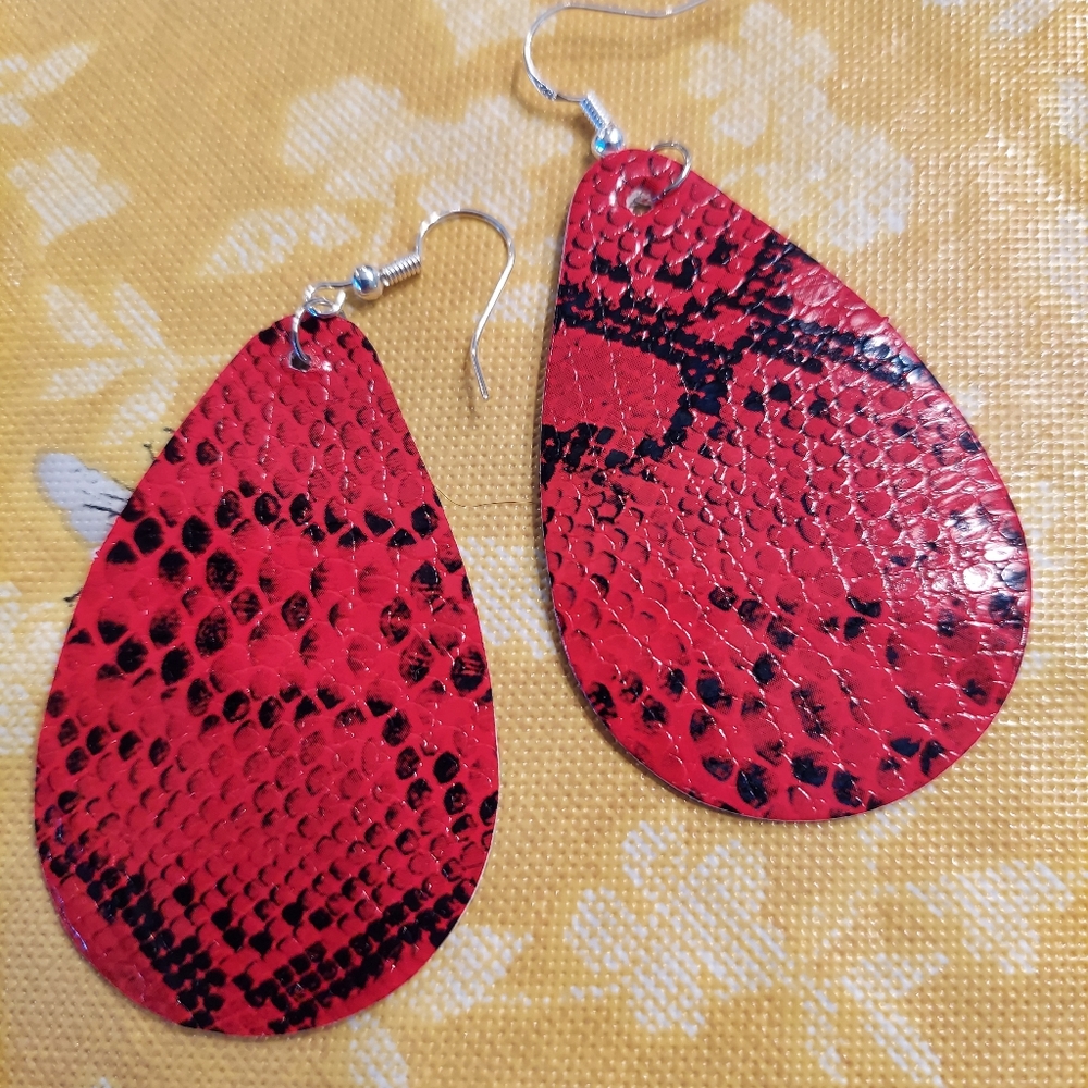 Snakeskin earrings